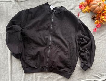 Veste en jeans bombers oversize noir Bershka – Neuf avec étiquette – Taille L