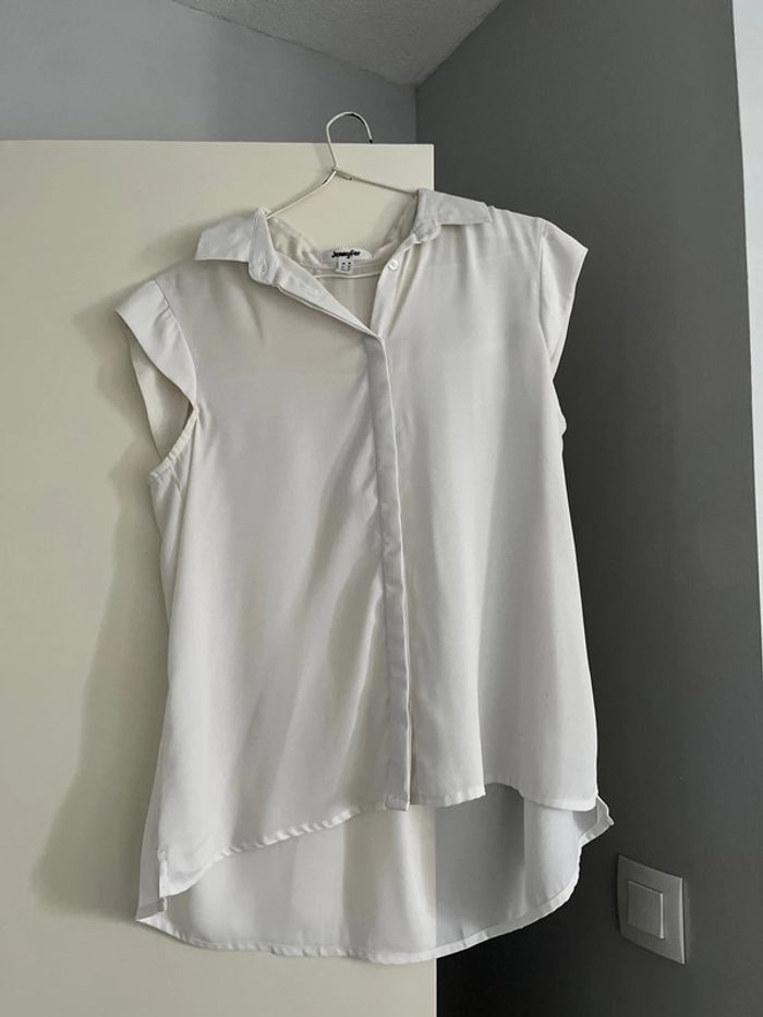 Débardeur blanc style chemise