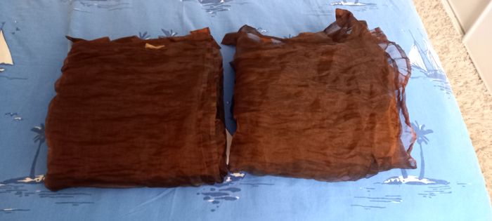 2 voilages Organza