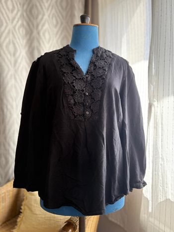 Blouse avec dentelle - noir - Joe Browns - en très bon état - taille 38/M