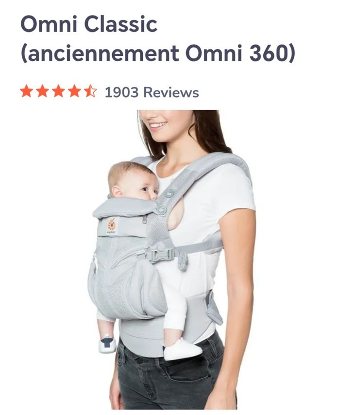 Porte bébé ergobaby - photo numéro 4