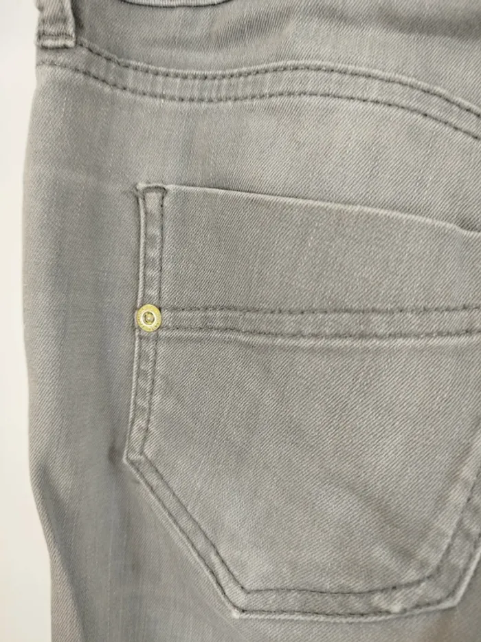 Jean slim gris Comptoir des Cotonniers - Taille 40 - Patch jaune signature A606 - photo numéro 9