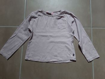 T-shirt rose pâle ML fille 6 ans LILI MARELLE
