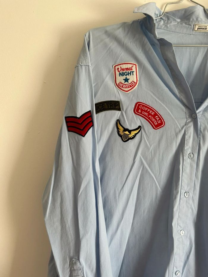 Chemise avec patch militaire - photo numéro 2