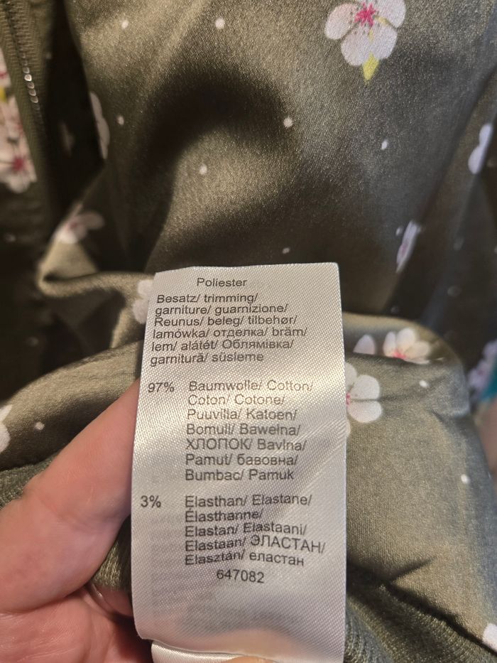 Veste légère kaki à fleurs T.44-46 Bonprix (Rainbow) neuve - photo numéro 8