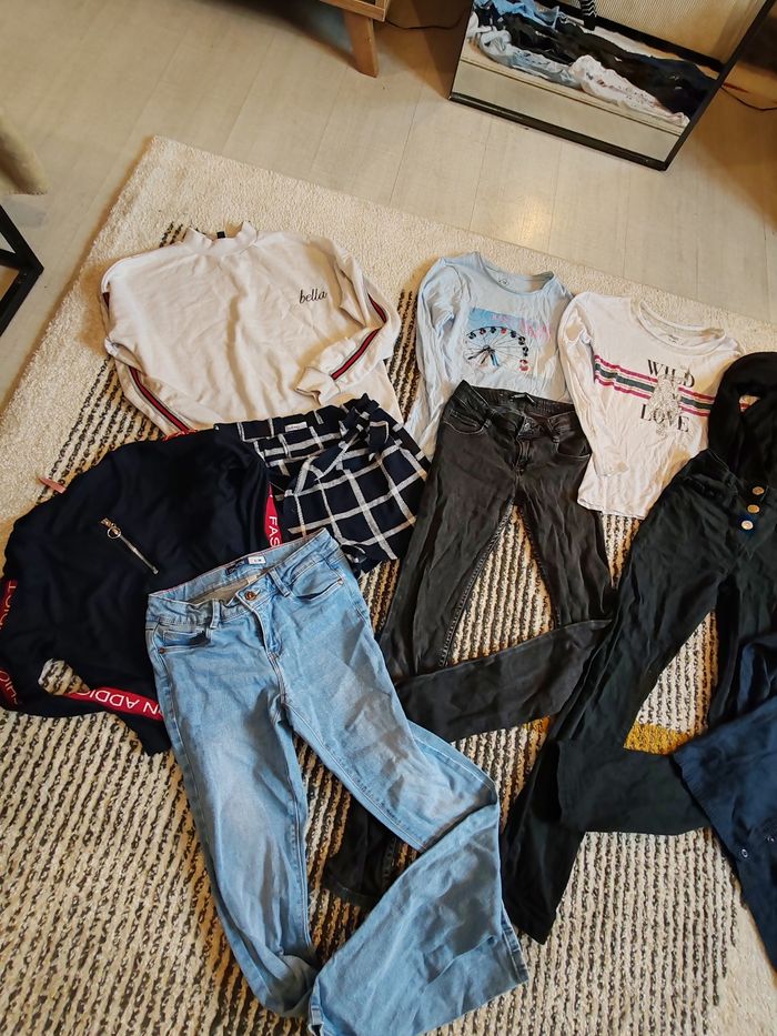 Lot vêtements fille 12 ans automne hiver - photo numéro 2