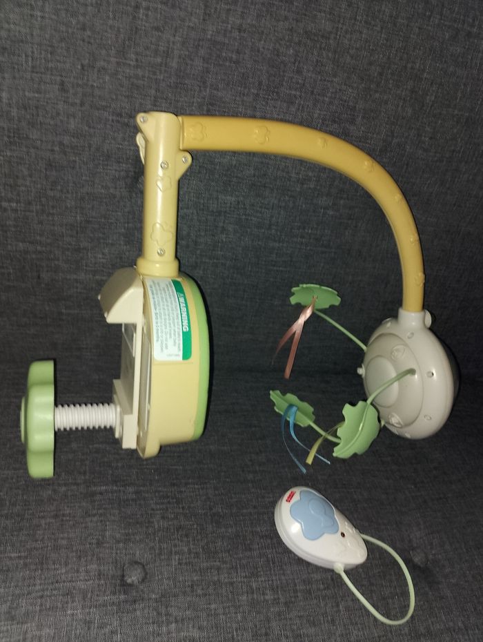 Mobile musical coloris vert Fisher Price, veilleuse avec télécommande - photo numéro 7