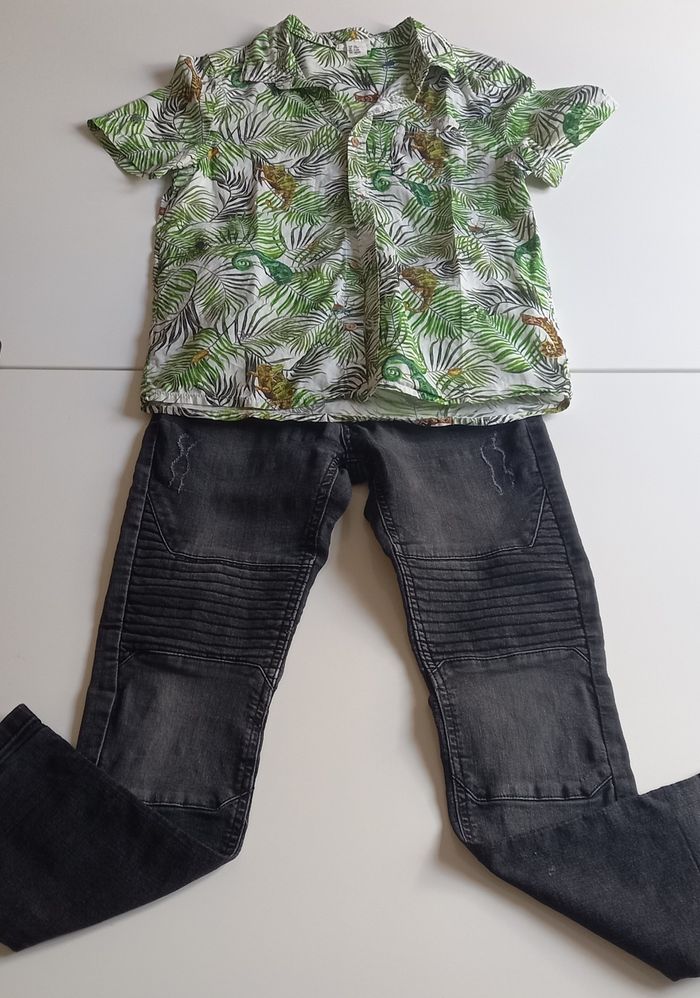 Jeans et chemise 10 ans - photo numéro 2