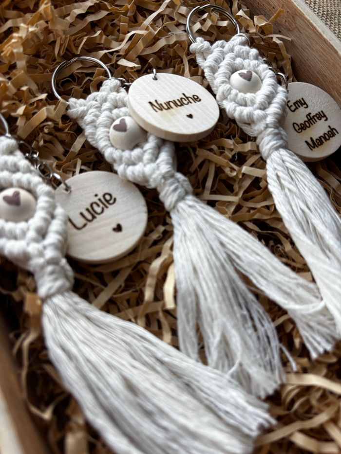 Porte-clés en macramé - photo numéro 3