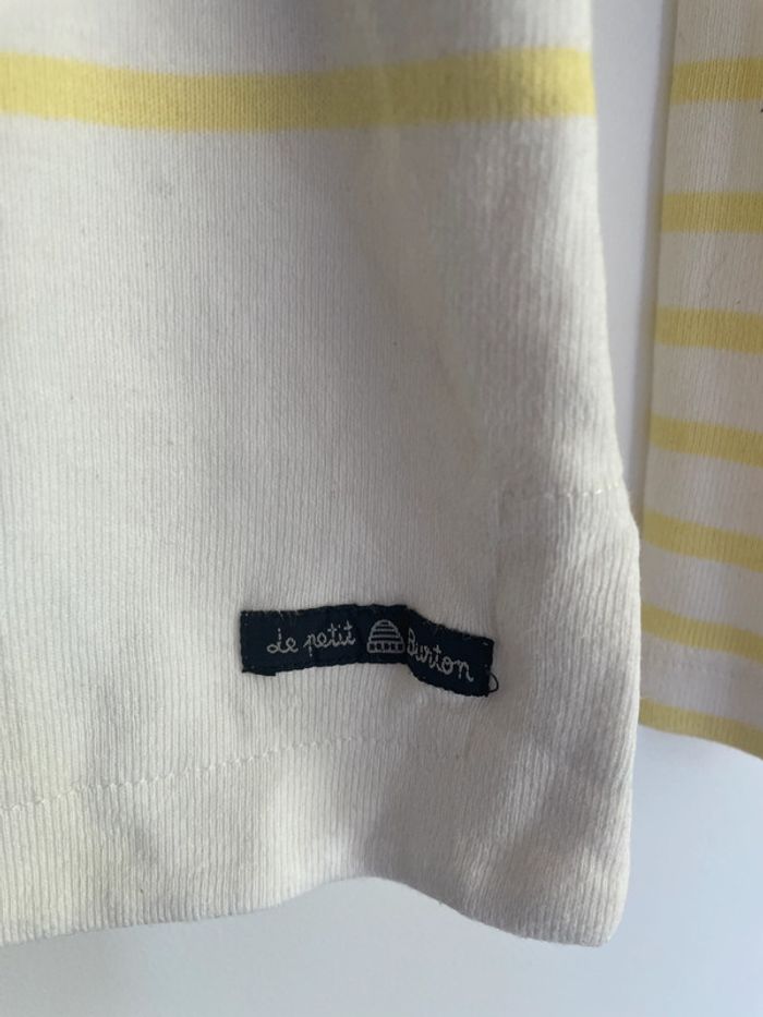 Marinière Burton Blanche et Jaune - photo numéro 3