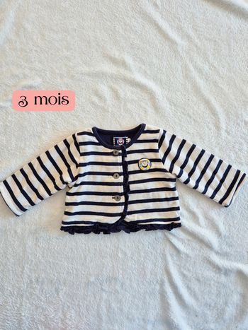 Gilet marinière 3 mois