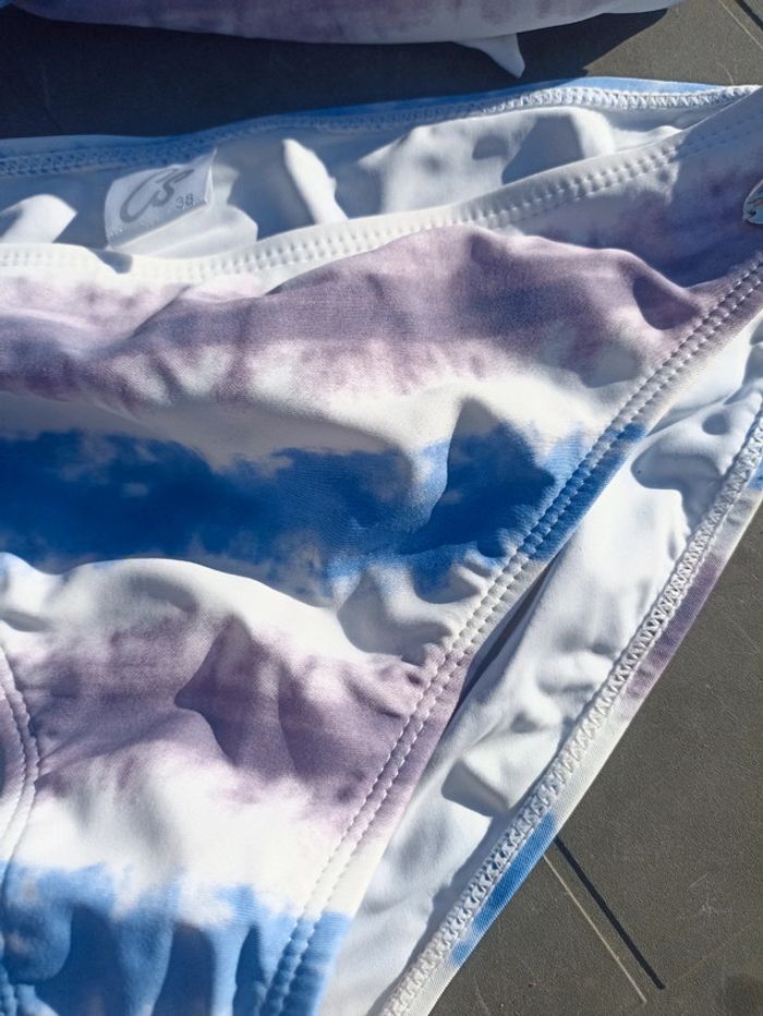 Maillot de bain mauve et bleu - photo numéro 2