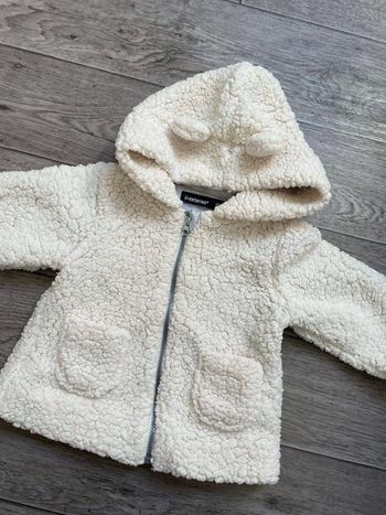 Manteau / gilet style mouton avec oreilles In extenso 68 cm 6 mois