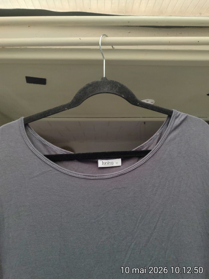 Top fluide gris anthracite - Janina (Taille 52) - photo numéro 2