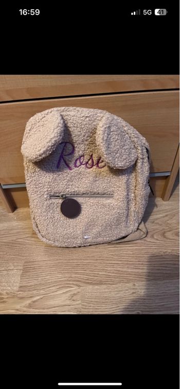 Sac au prénom de rose