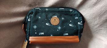 Trousse de toilette Cabaïa noire camel