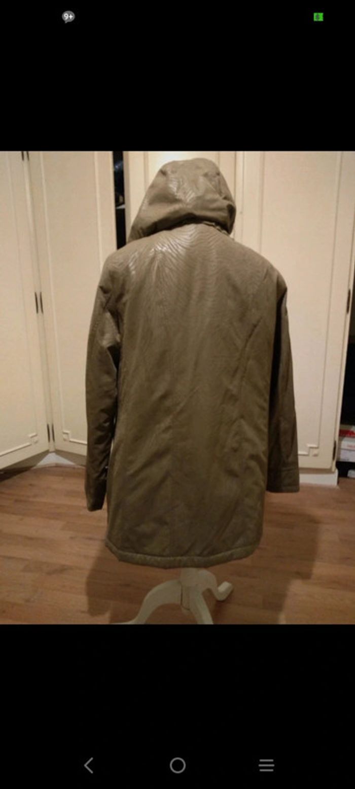 Parka de très bonne qualité Diane Laury couleur taupe neuve avec étiquette taille 44 - photo numéro 4