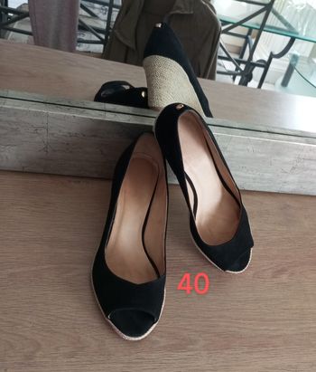 Sandales cuir semelle compensée femme 40