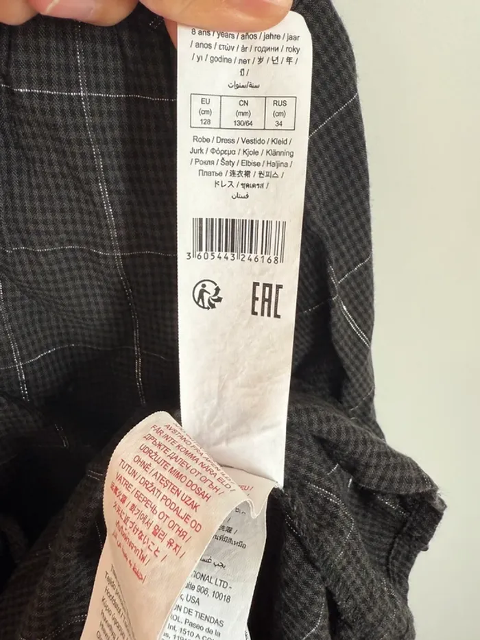 Robe chemise capuche sweat ikks 8 ans - photo numéro 5