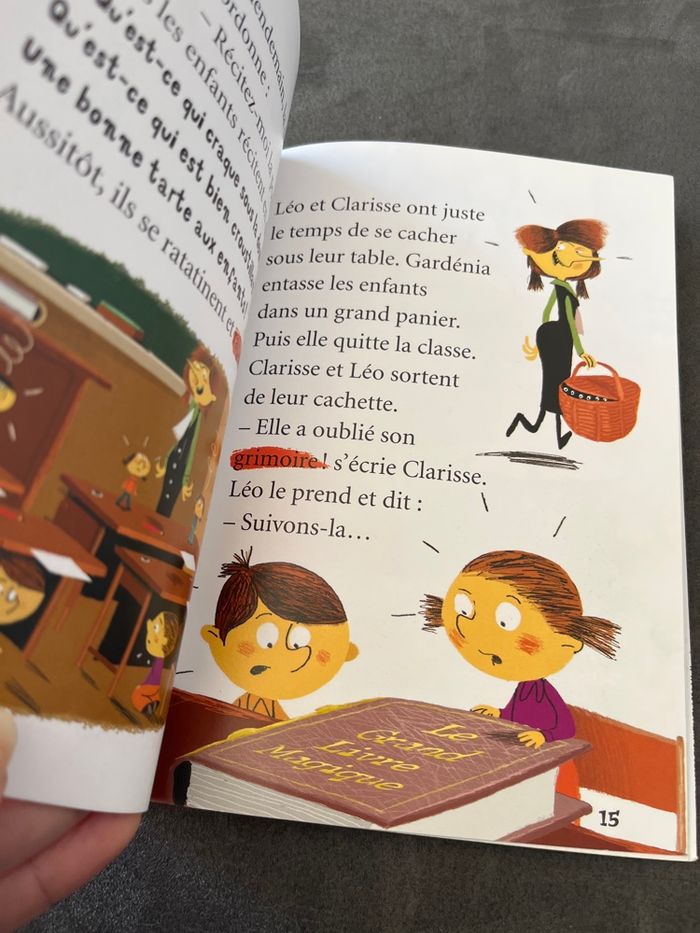 Livre cp ce1 Milan benjamin la classe de la sorcière - photo numéro 2