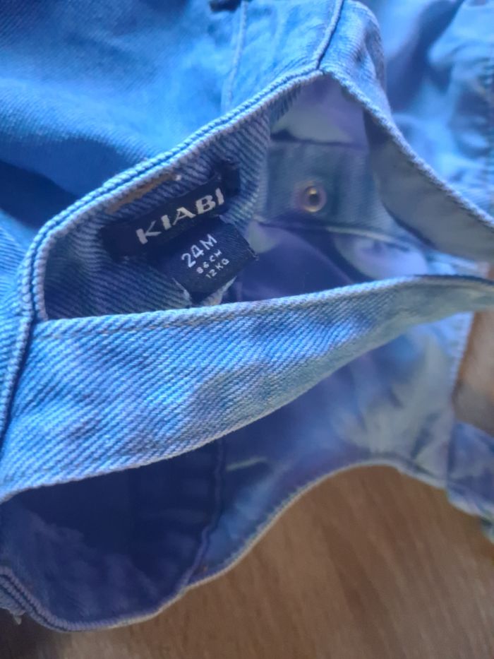 Salopette kiabi  jeans brodée - photo numéro 3