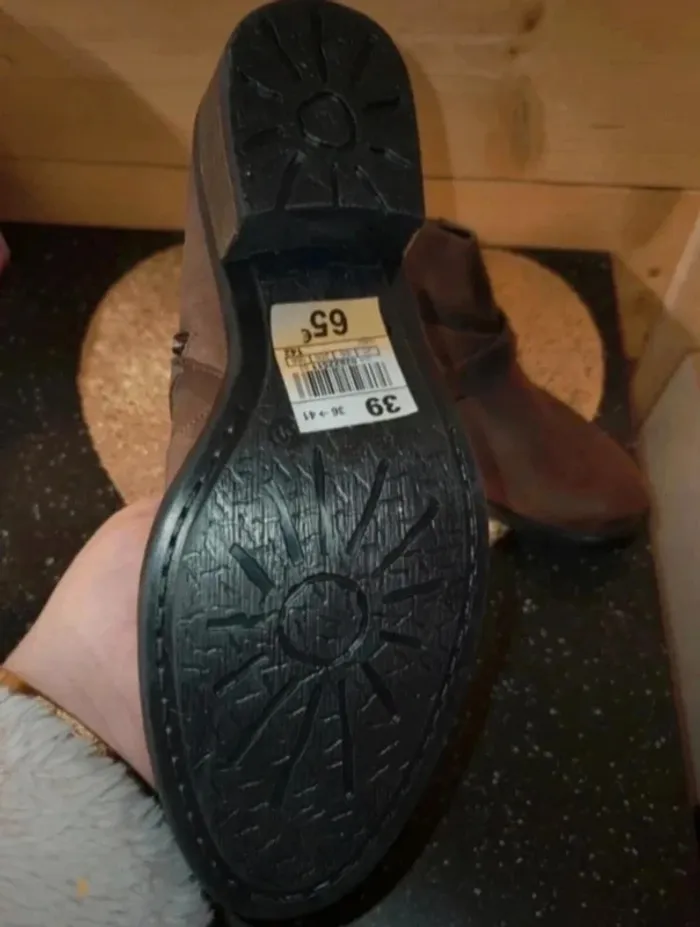 Boots en cuir neuve 39 - photo numéro 5