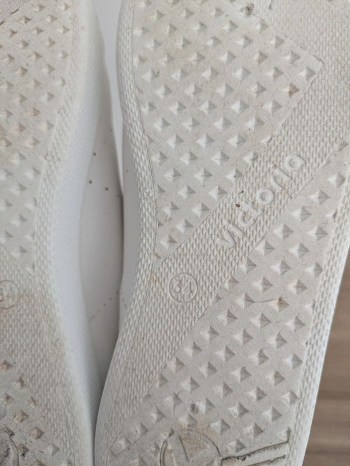 Basket sneakers en cuir blanc Victoria pointure 34 - photo numéro 11