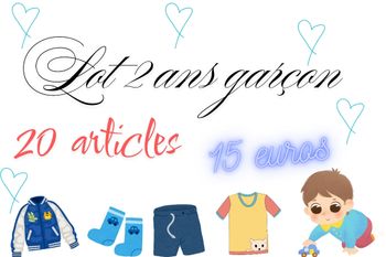 Lot 2 ans garçon 