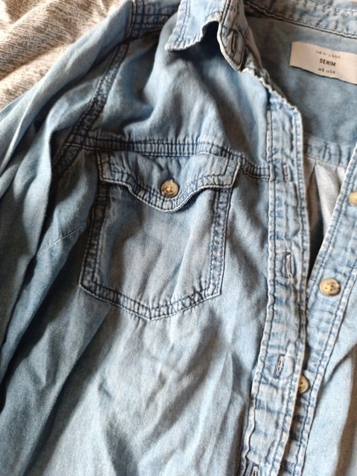 Chemise effet jean - photo numéro 3