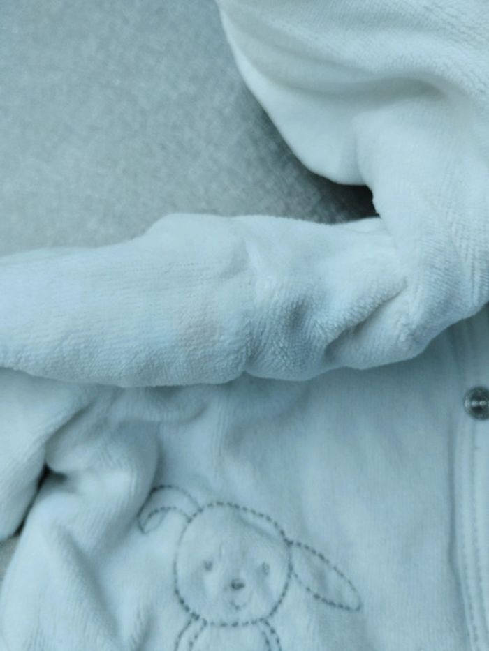 Blouson polaire blanc 1 mois fille Auchan - photo numéro 5