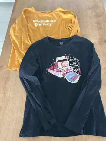 Lot de 2 t-shirt manches longues