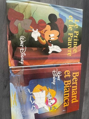 Lot de. 2  livres  Le prince et le pauvre / Bernard et Bianca