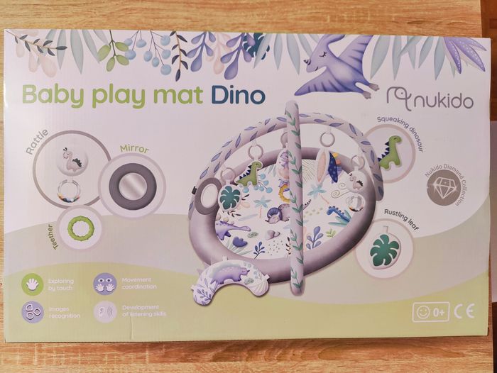 Tapis de jeu pour bébé – avec 7 jouets sensoriels - photo numéro 5