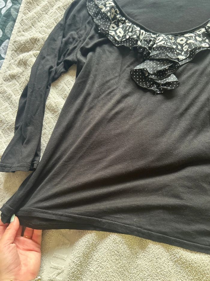 TEE shirt manche longue noir - photo numéro 3