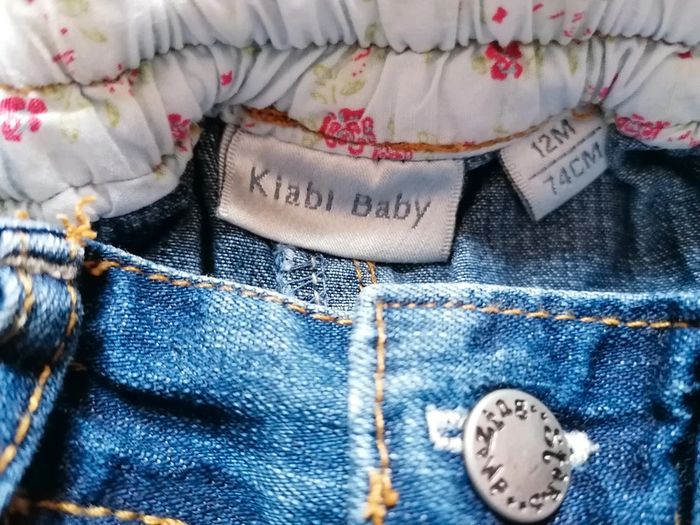 Jupe en jeans taille 12 mois - photo numéro 3