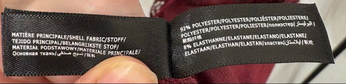 Nuisette à bretelles bordeaux effet velours avec dentelle Undiz - Taille M - photo numéro 9