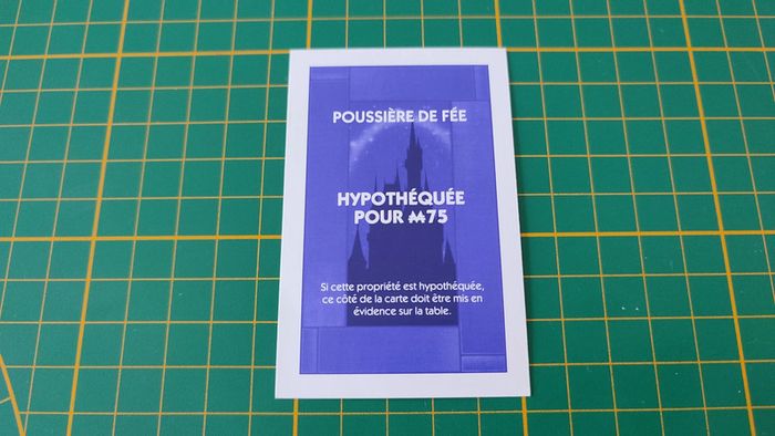Carte Poussière de fée pièce détachée jeu de société Monopoly Disney éditions Hasbro #B94 - photo numéro 2