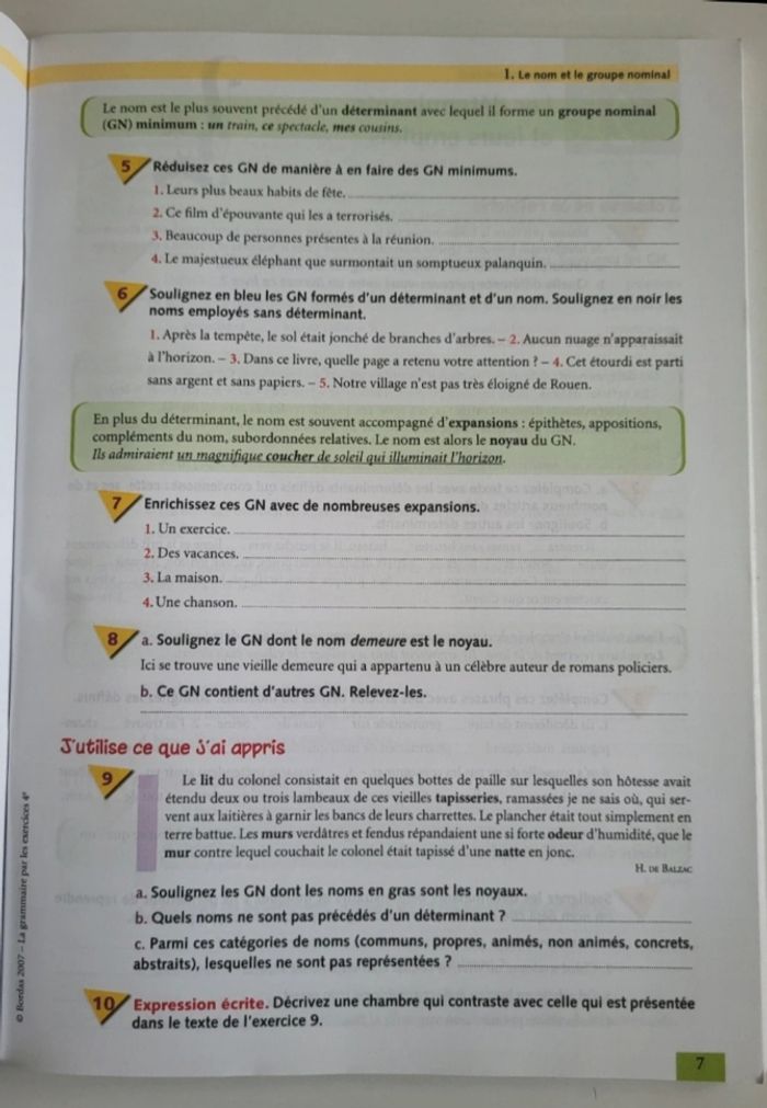 La grammaire par les exercices 4e - photo numéro 6