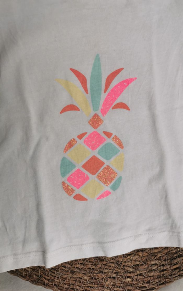 Lot 3 tee-shirt 👣 fille, 9 mois - photo numéro 3