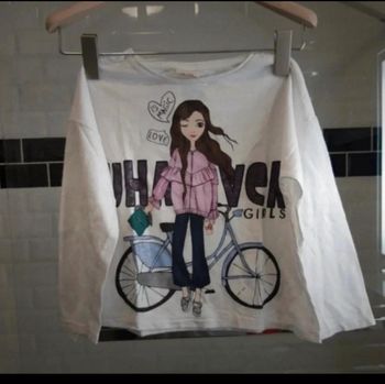 Tee shirt manches longues fille en 7 ans Zara