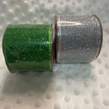 ✨ Lot de 2 rubans pailletés de Noël 🎄