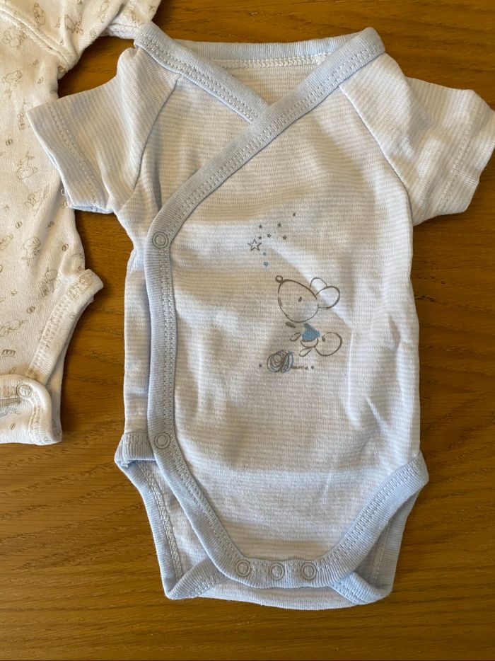 Kiabi Lot de 2 bodies lapin et souris Taille Naissance - photo numéro 3
