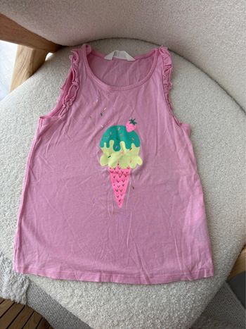 T-shirt H&M 6/8 ans motif glace