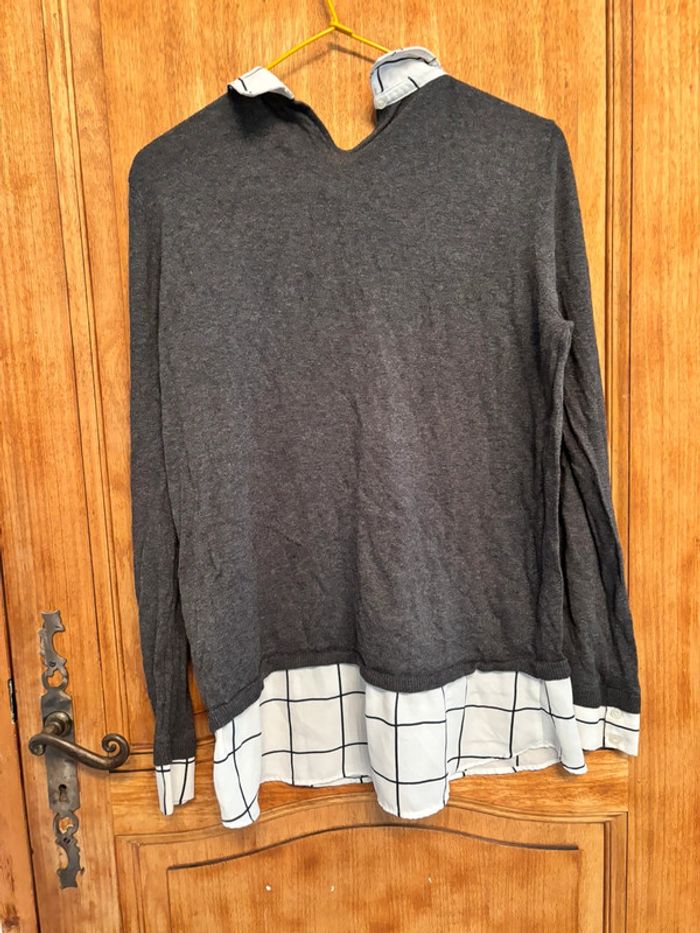 Pull effet chemise dessous - photo numéro 5