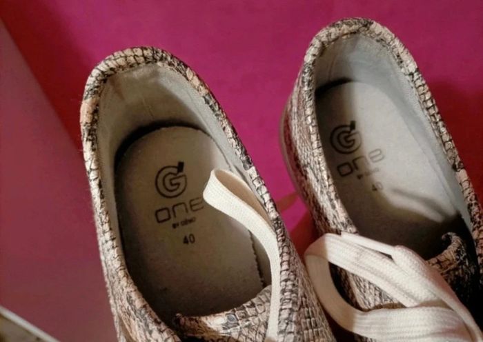 Baskets/sneakers de ville femme motif python Gémo taille 40 - photo numéro 6