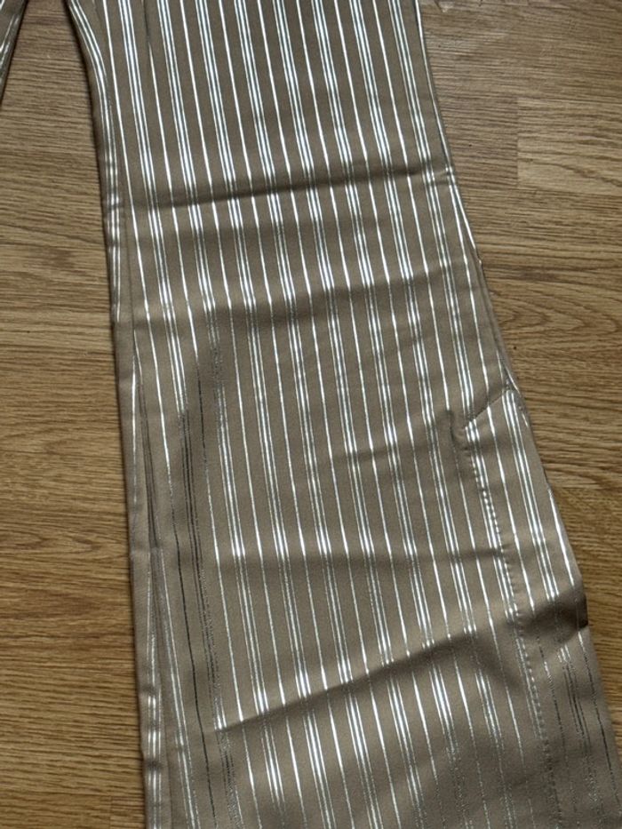 Pantalon à rayure argenté taille 36 - photo numéro 2