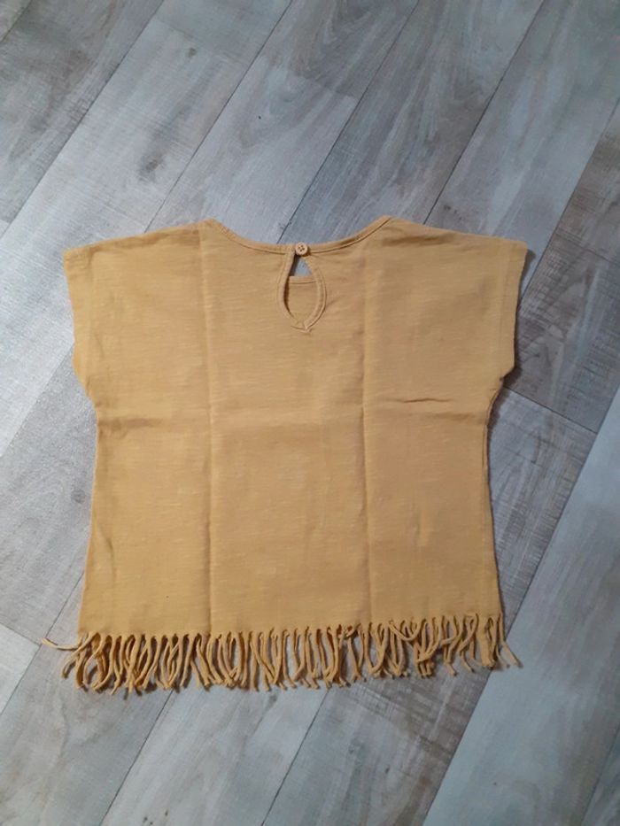 Pantalon sarouel et t-shirt fille moutarde 4 ans - photo numéro 8