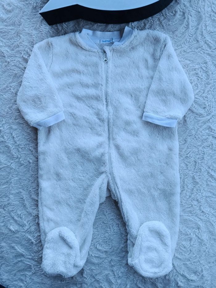 Pyjama grenouillère surpyjama combinaison avec pied pilou Mixte 3 mois étoile Bout'chou - photo numéro 2