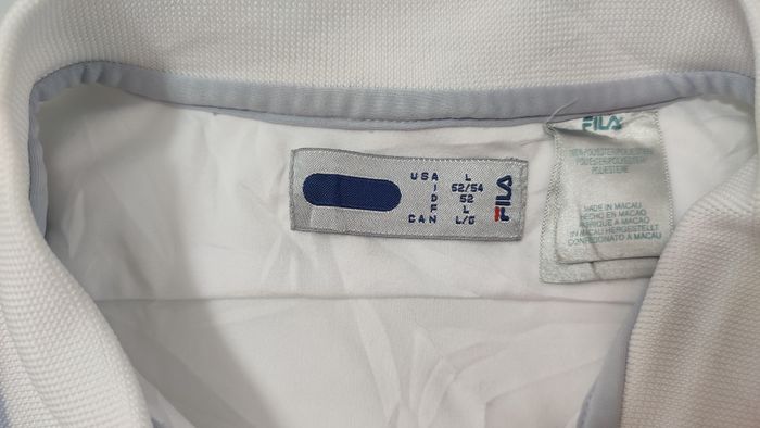 Vêtement Homme Polo blanc Fils Fila taille L #RETROSTREET - photo numéro 5