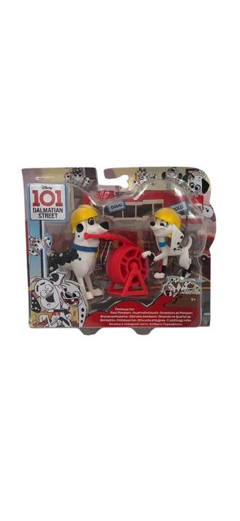 Coffret Figurines Disney les 101 Dalmatiens pack pompier Mattel neuf